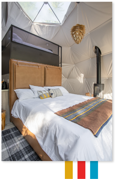 Murphy Bed inside of tent dome